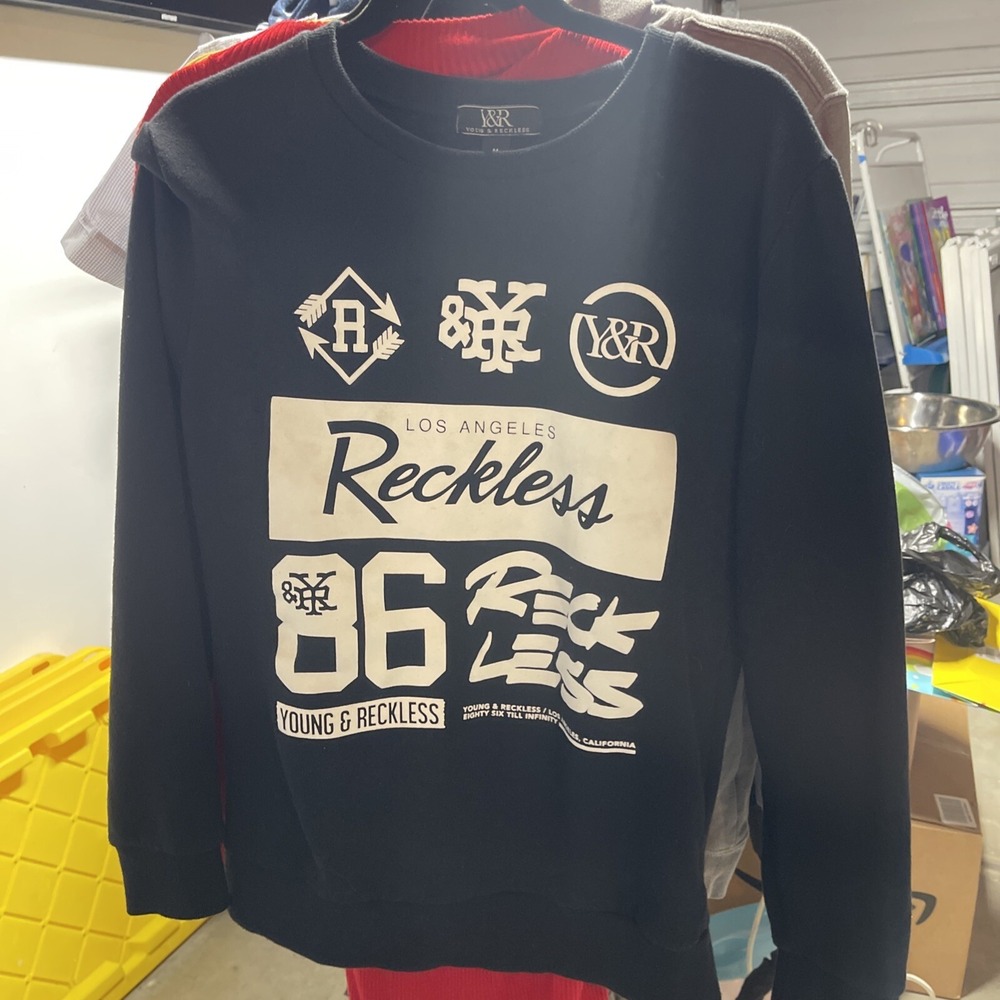 Young And Reckless Sweater Size Medium